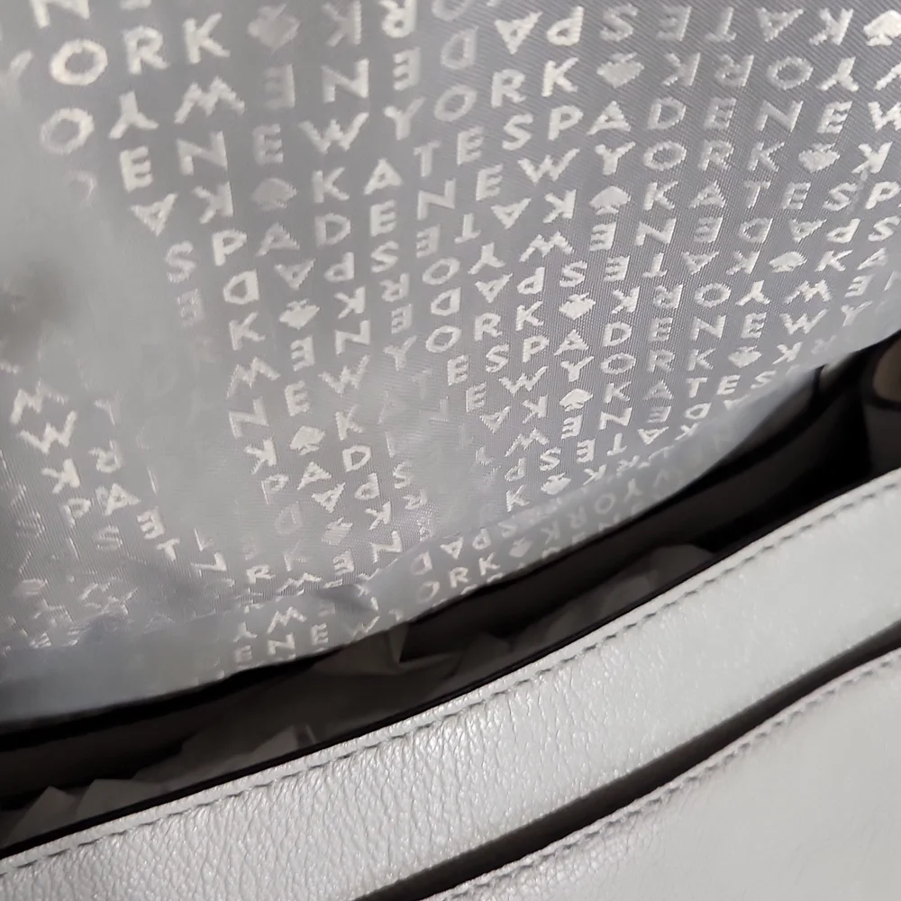 Kate Spade Gray & White Handbag - Picture 6 of 9